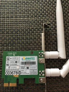 Karta wifi anatel wn7600r pci odkręcane anteny