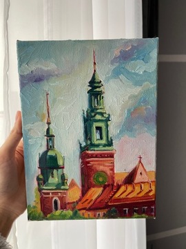Obraz na płotnie malowany farbami olejowymi Kraków