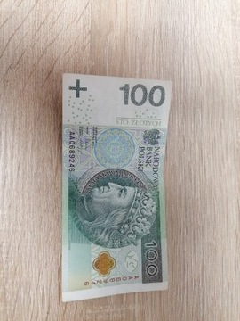 Banknot 100zl unikat 