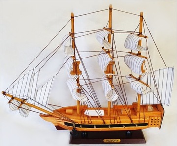 Statek Żaglowy Drewniany Model VICTORY 50cm