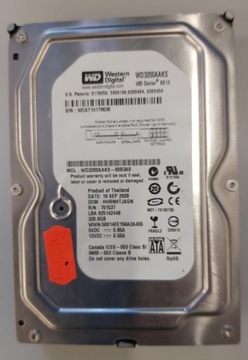 Używany dysk Western Digital WD3200AAKS 320 GB