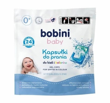 Bobini baby 24 kapsułki do prania hypoalergiczne 