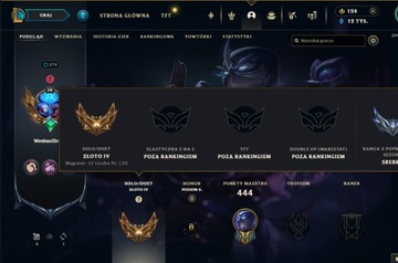 League of Legends Konto | 374lvl | 122 Skin | EUW