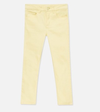 Sinsay Spodnie Jeansowe Żółte Rozmiar 104