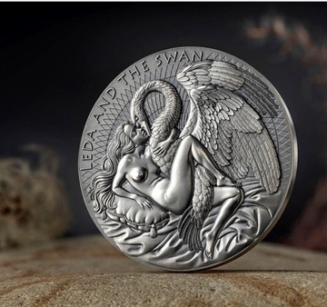 LEDA AND THE SWAN Celestial Beauty 2 Oz Silver 