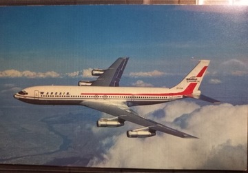 Pocztówka Samolot Wardair Boeing 707-320C
