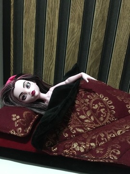 łóżko materac kołdra poduszka lalki 30 cm