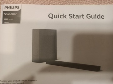 soundbar Philips 6000 series Quick Start Guide 