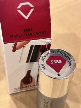 S585 Firely Dark Wine 5 ml Semilac + gratis