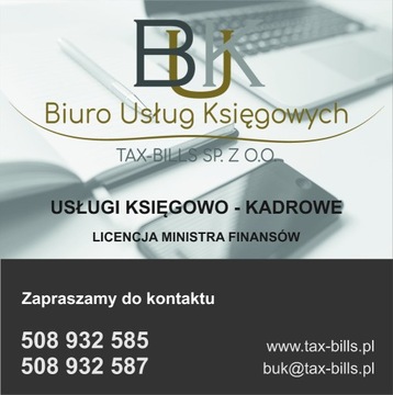 Biuro Usług Księgowych Tax-Bills biuro rachunkowe