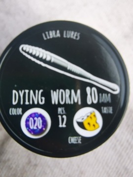 LIBRA LURES-DYING WORM 80kolor020 purplewith , SER