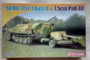 Model Sd.Kfz.251/1 Ausf.D + 7.5cm PaK Dragon