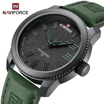 NAVIFORCE Quartz Zegarek Sportowy Zwykły Wojsko