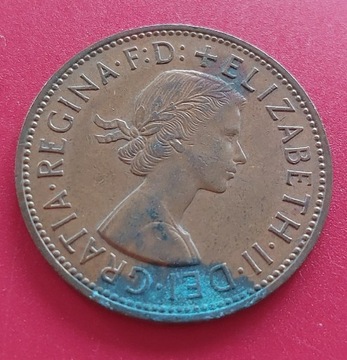 Wielka Brytania UK Elżbieta II 1 pens penny 1963