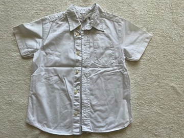 Biała koszula chłopięca r. 104 krótki rękaw