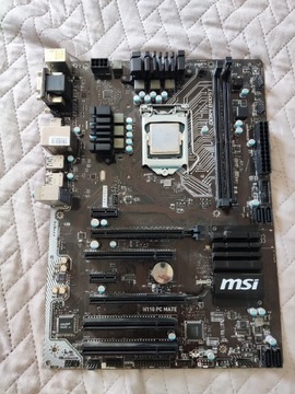 Płyta główna MSI H110 PC Mate z procesorem