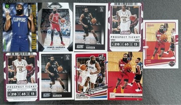 James Harden zestaw 9 kart NBA Clippers Nets