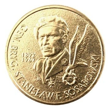 Moneta 2 zł Gen. Brygady Stanisław Sosabowski, Men