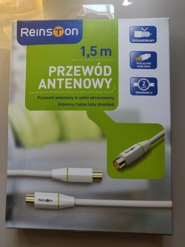 Przewód kabel antenowy 1,5 m, nowy