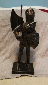 figurka rycerza metal stara ręczna robota UNIKAT