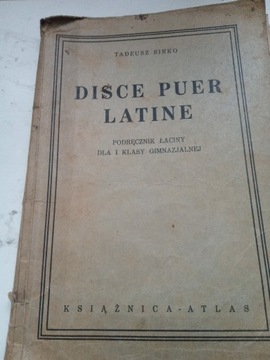 DISCE PUER LATINE TADEUSZ SINKO 1935