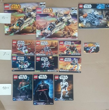 Instrukcje LEGO Star Wars i inne 64 sztuki +Gratis