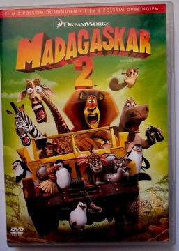 Madagaskar 2 dvd dla dzieci animowany Dreamworks