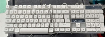 Ładna biała klawiatura mechaniczna USB B
