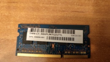 Pamięć SODIMM 2GB PC3 10600S-9-10-B1