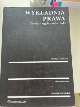 Wykładnia prawa, Maciej Zieliński 