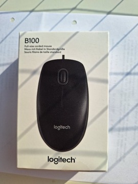 Mysz przewodowa Logitech B100   Nowa