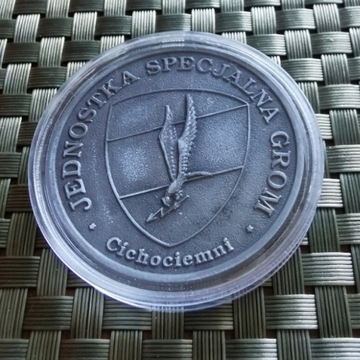 Coin / medal w kapslu - JW GROM + certyfikat WOŚP