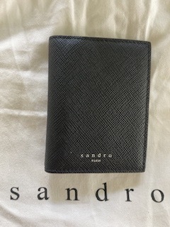 Sandro Paris wallet męski portfel czarny