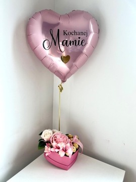 Flowerbox prezent z balonem ferrero roscher