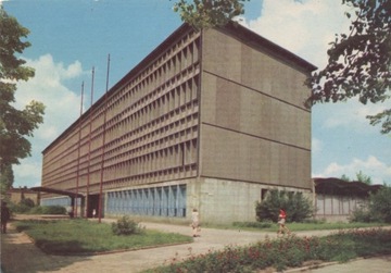 Pocztówka PRL Łódź Biblioteka Uniwersytecka