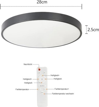 Lampa sufitowa Płaska CBJKTX LED 