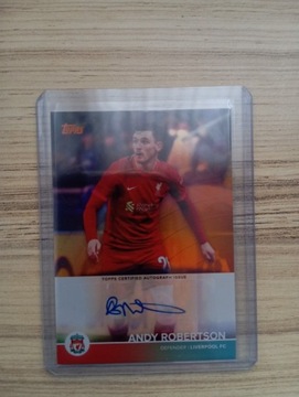 Andrew Robertson Liverpool autograf 15/25 TOPPS