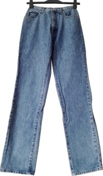 ARMANI męskie spodnie jeansy 28 S 36 niebieskie bawełna logowane