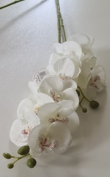Storczyk Orchidea Silikonowy jak Żywy biały XXL 120cm 
