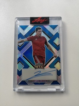 Karta LEAF autograf Robert Lewandowski limit 14/15