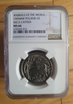 1995r 2zł SUM - Mennicza Grading NGC MS66