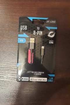 Kabel, przewód USB do 8-pin(lightning) Re-load 1,5
