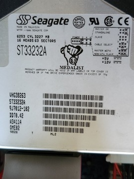 Dysk twardy Seagate ST33232A 3227MB ATA IDE PATA