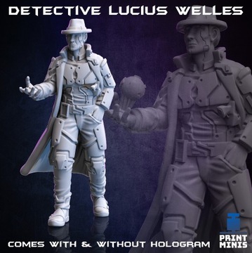 Detective Lucius Welles - Print Minis