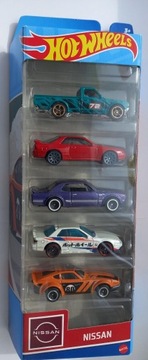 Hot wheels Nissan pięciopak