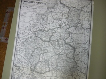 Mapa Gubernii Królestwa Polskiego z 1890r