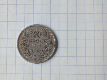 20. CENTAVOS 1925 .CHILE.