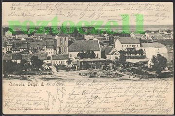 OSTRÓDA Osterode piękna panorama 1902