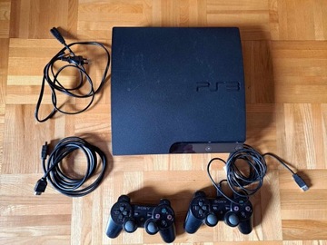 Sony Playstation 3 Slim 120 GB + 7 gier + 2pady