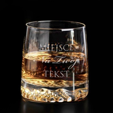 Szklanka do whisky z personalizowanym napisem